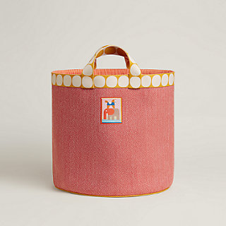Animaux Blocks basket, large model - Beige | Hermès USA